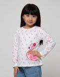 Little M Long Sleeve T-Shirt Sablon Print Flaminggo
