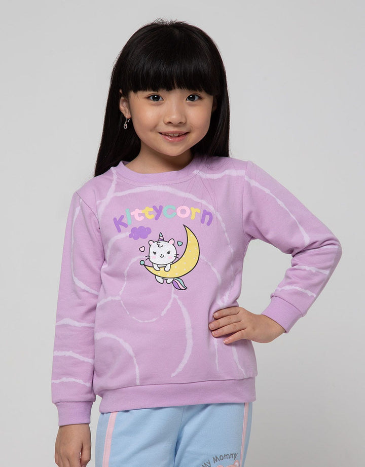 Little M Sweatshirt Tie Dye Cat