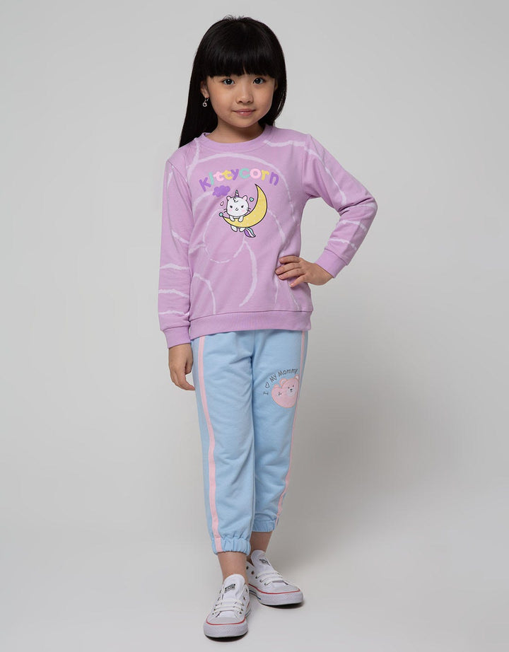 Little M Sweatshirt Tie Dye Cat