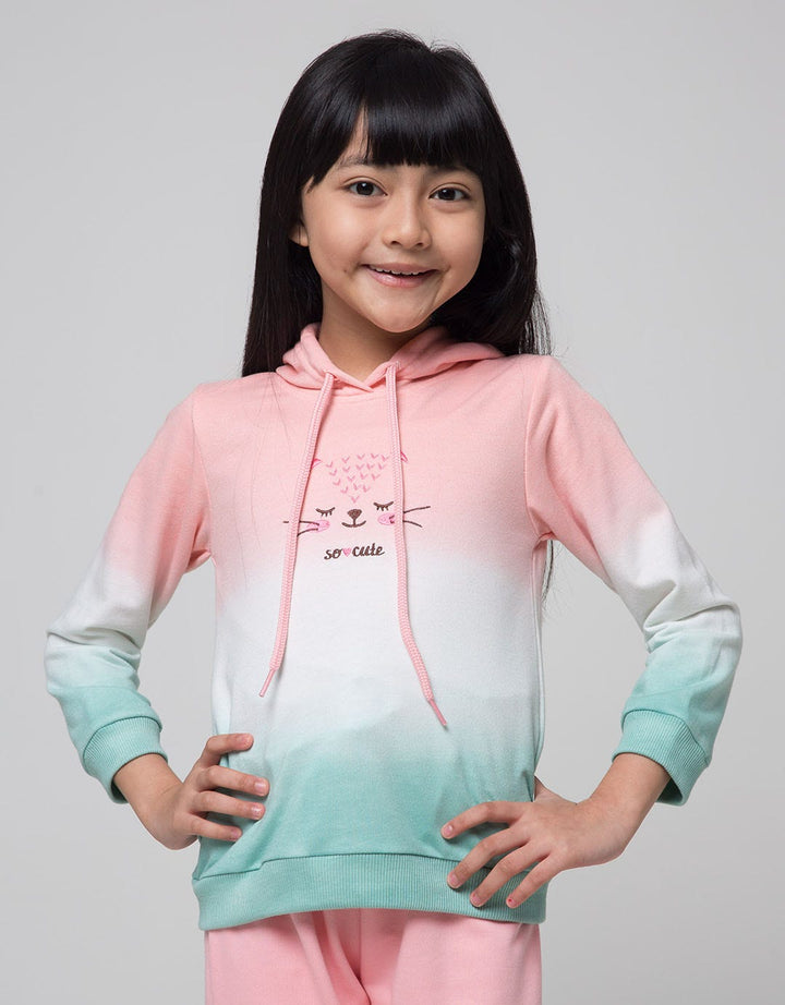 Little M Sweatshirt Hoody Ombre Cat
