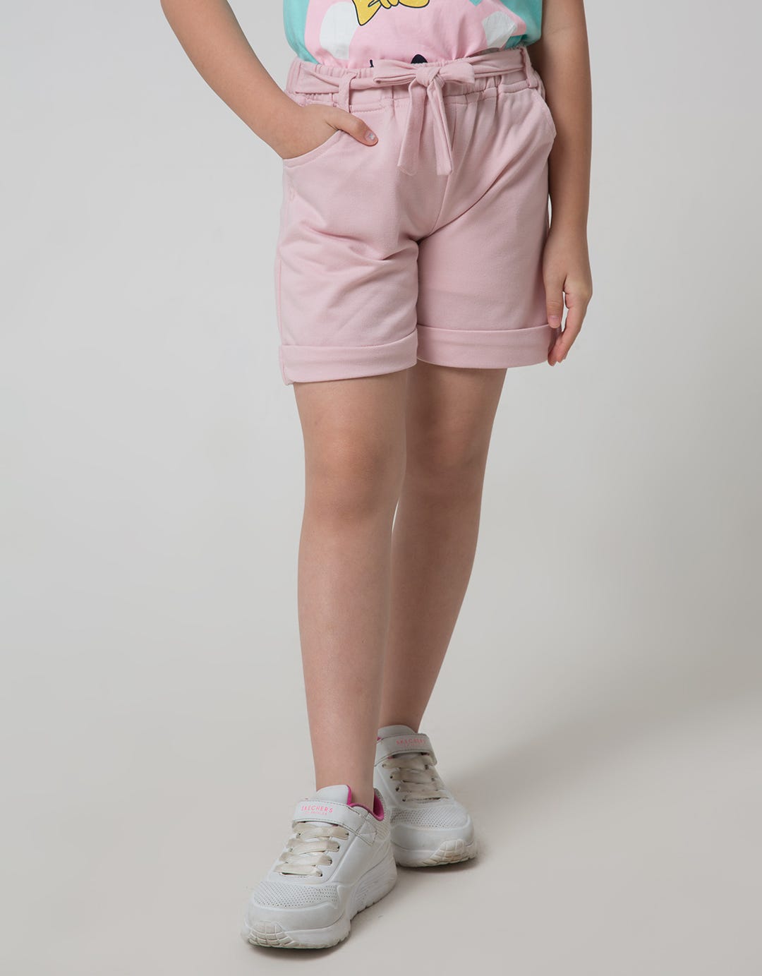 Little M Knitted Short Girls Shorts