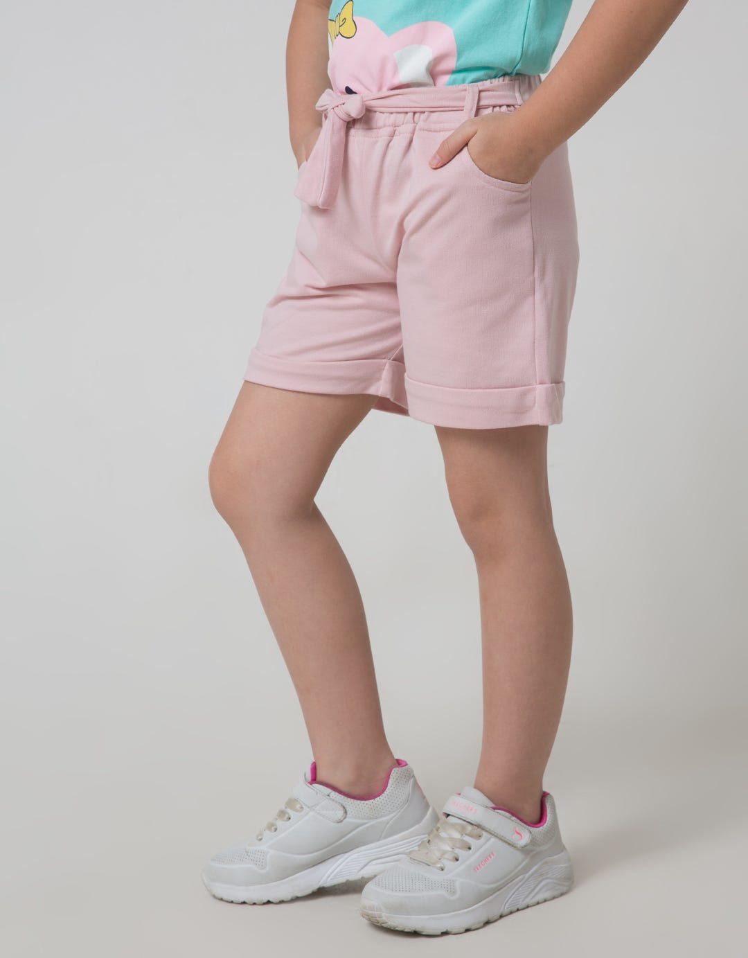 Little M Knitted Short Girls Shorts