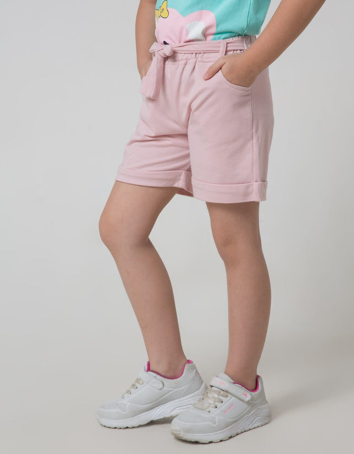 Little M Knitted Short Girls Shorts