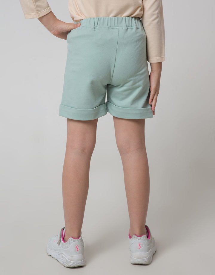 Little M Ribbon Waist Girls Shorts