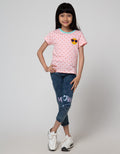 Little M Short Sleeve T-Shirt Small Dots Smile Kidots1