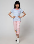 Little M Short Sleeve T-Shirt Stripe Panda
