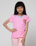 Little M Short Sleeve T-Shirt Stripe Burger