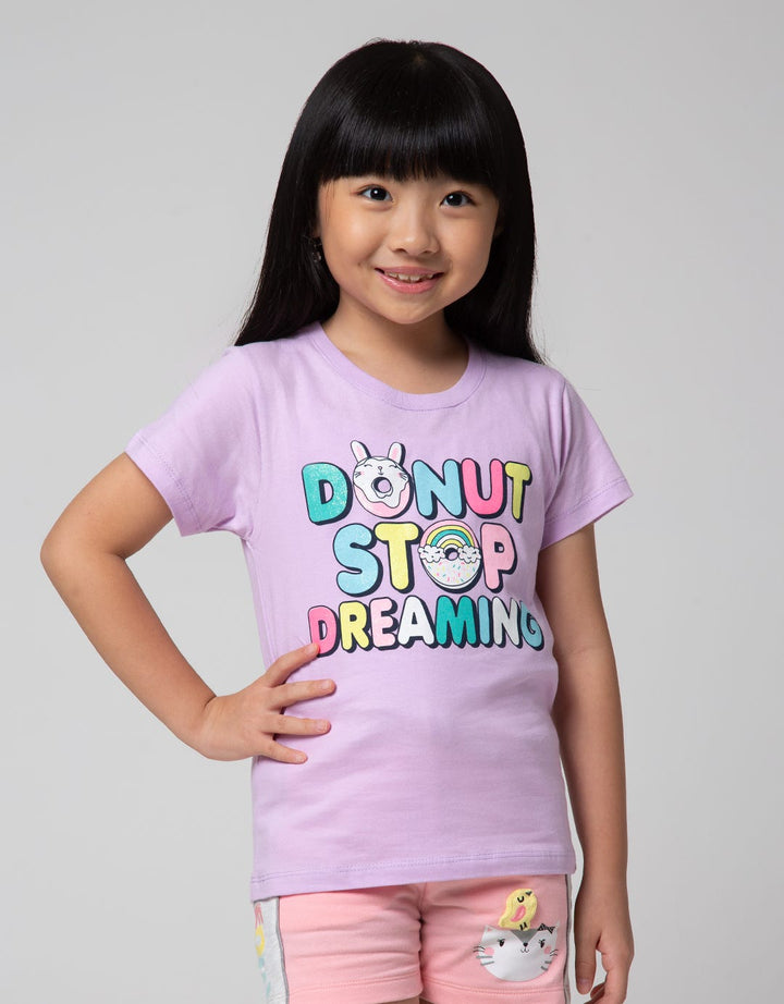 Little M Wording Donut Kaos Anak Perempuan