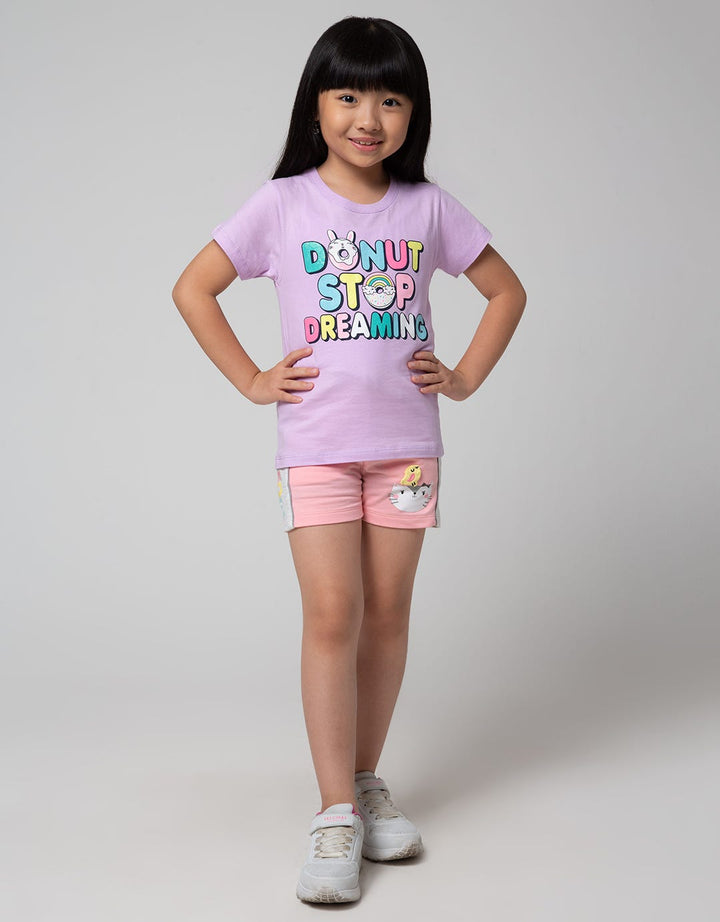 Little M Wording Donut Kaos Anak Perempuan