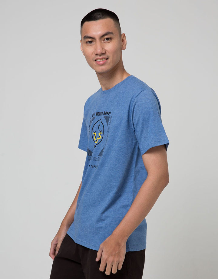 T Zone Short Sleeve T-Shirt Print Theme Emoji Spoof - Dont Worry
