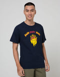 T Zone Short Sleeve T-Shirt Print Theme Emoji Spoof Burn Baby Bur
