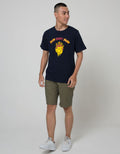 T Zone Short Sleeve T-Shirt Print Theme Emoji Spoof Burn Baby Bur