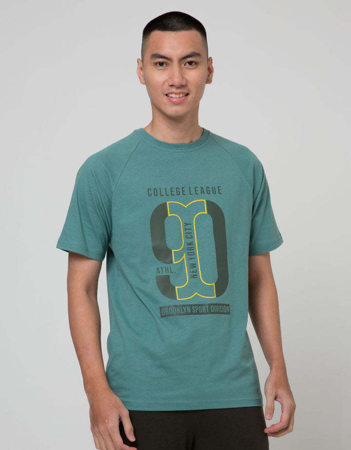 T Zone Short Sleeve Raglan T-Shirt Print Theme Number - 90
