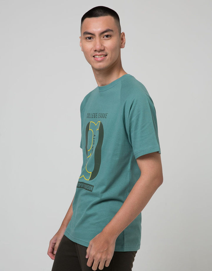 T Zone Short Sleeve Raglan T-Shirt Print Theme Number - 90