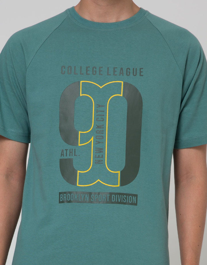 T Zone Short Sleeve Raglan T-Shirt Print Theme Number - 90