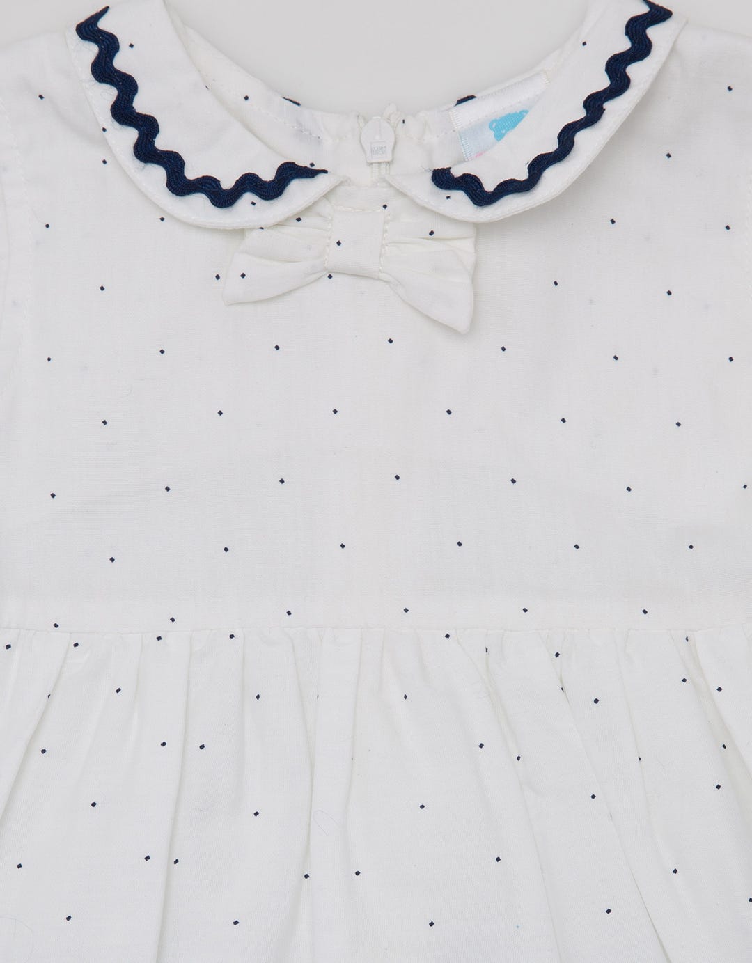 Pipiniko Short Sleeve Midi Dress Border Stripe Woven