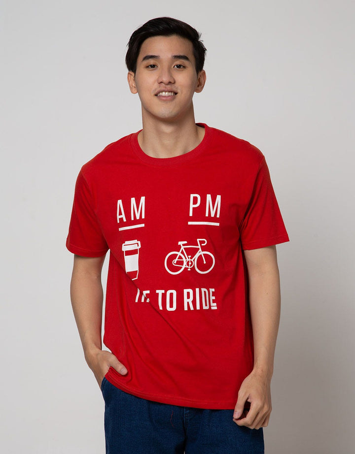 T Zone Short Sleeve T-Shirt Big Size Print Am Pm
