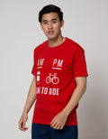 T Zone Short Sleeve T-Shirt Big Size Print Am Pm