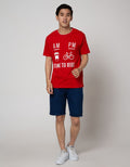 T Zone Short Sleeve T-Shirt Big Size Print Am Pm