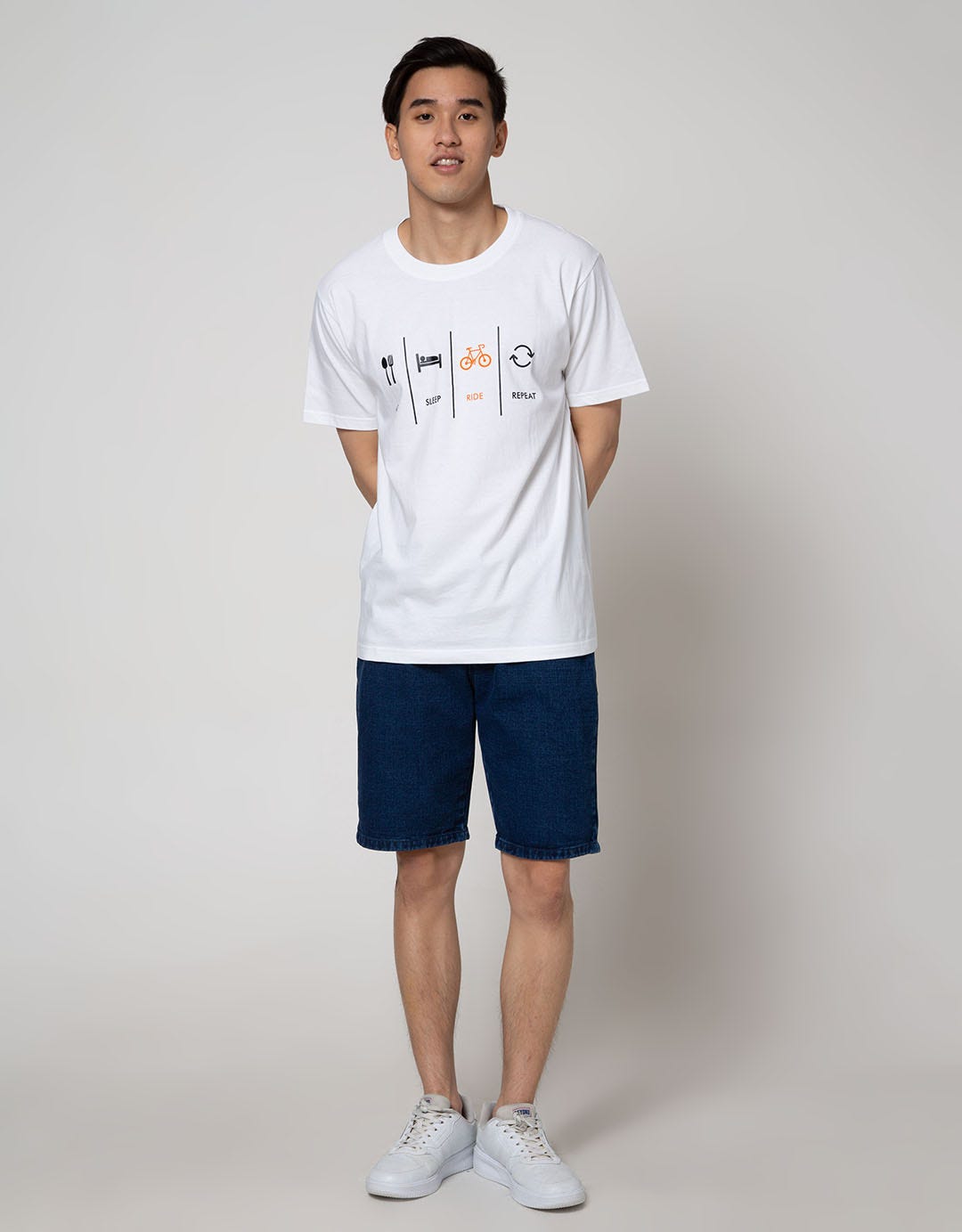 T Zone Short Sleeve T-Shirt Big Size Print Ride
