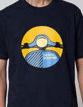 T Zone Short Sleeve T-Shirt Big Size Print Scooter
