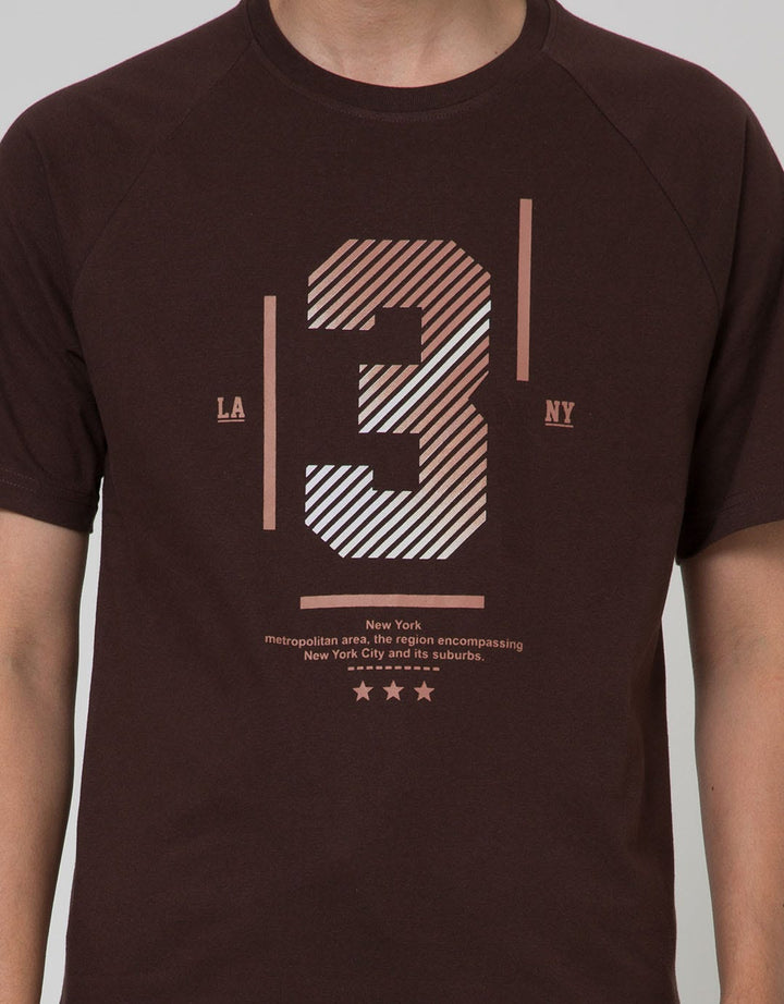 T Zone Short Sleeve Raglan T-Shirt Print Theme Number