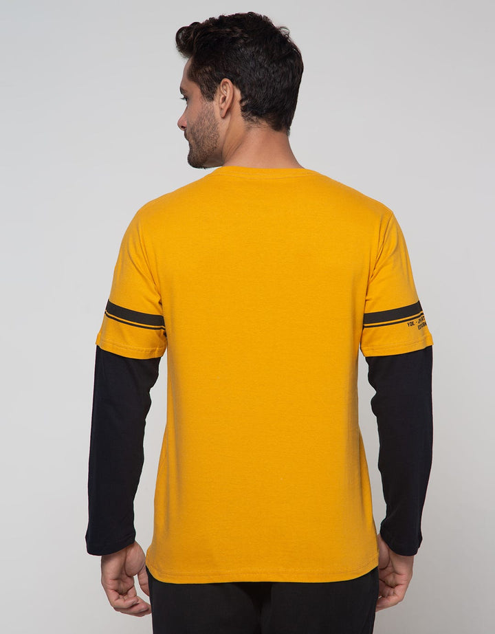 T Zone Long Sleeve T-Shirt Print Theme Rider 2 Layer