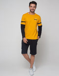 T Zone Long Sleeve T-Shirt Print Theme Rider 2 Layer