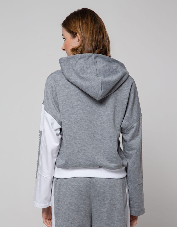 American Jeans Sweatshirt Half Arm Cut And Sewn