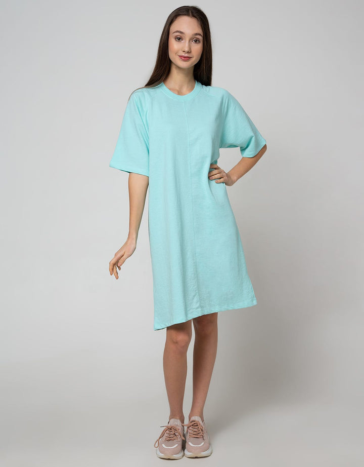 American Jeans Short Sleeve Midi Dress J17 Cut N Sewn