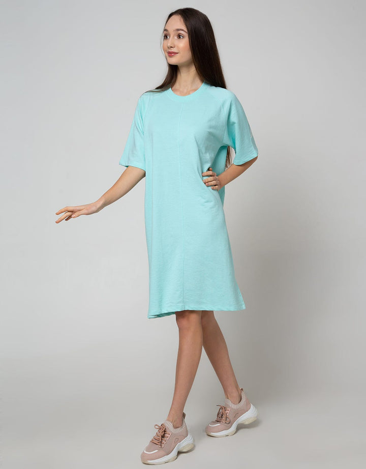 American Jeans Short Sleeve Midi Dress J17 Cut N Sewn