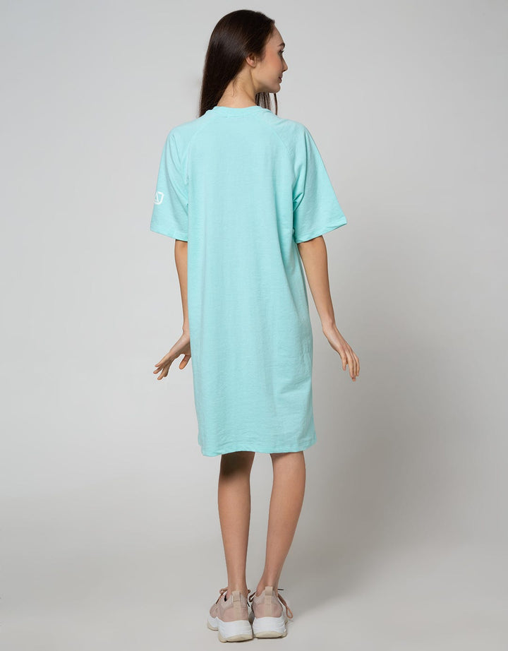 American Jeans Short Sleeve Midi Dress J17 Cut N Sewn