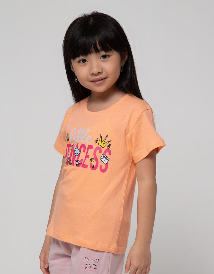 Little M Short Sleeve T-Shirt Foil Little Princess