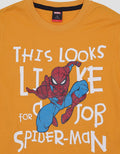 Marvel Spiderman Jump Text Kaos Lengan Pendek Anak Laki-laki