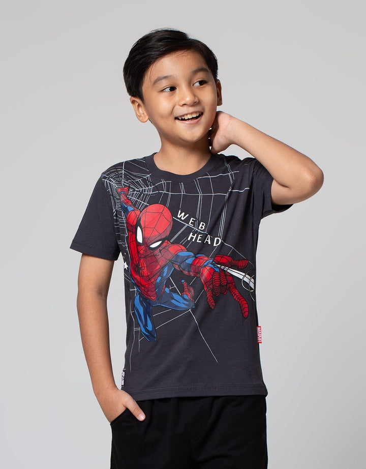 Marvel Spiderman Fly Web Head T-Shirt