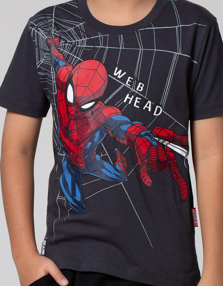 Marvel Spiderman Fly Web Head T-Shirt