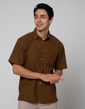 Scotch Kemeja Pendek Linen Polos