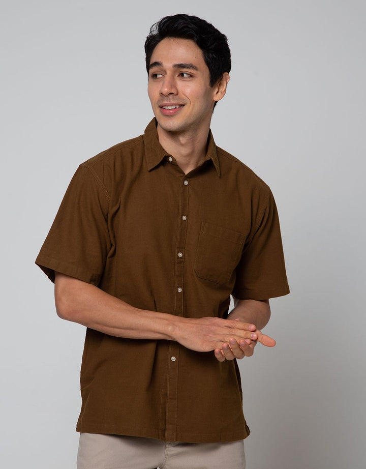 Scotch Kemeja Pendek Linen Polos