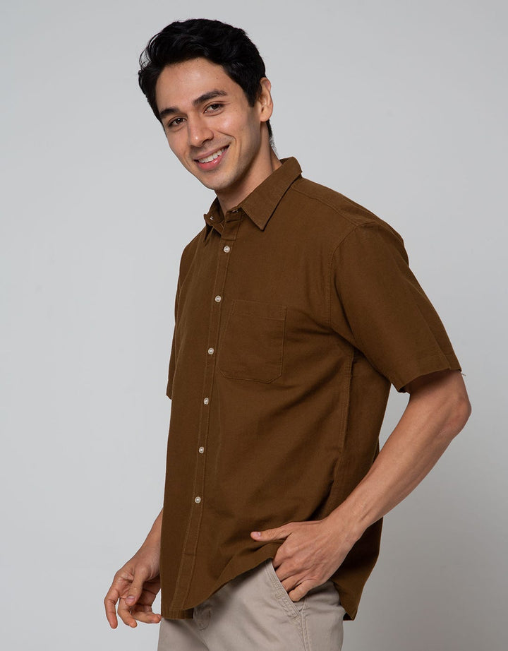 Scotch Kemeja Pendek Linen Polos