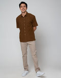 Scotch Kemeja Pendek Linen Polos