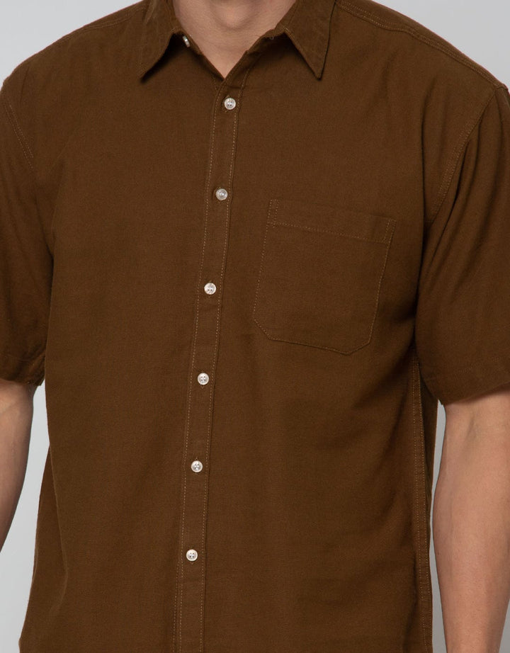 Scotch Kemeja Pendek Linen Polos