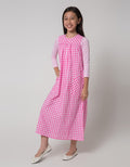 Cardinal Kids Girl Ragar3 Plaid Muslim Dress