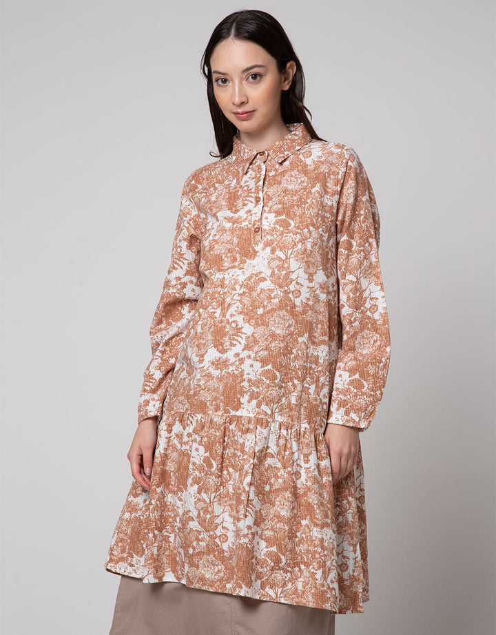 Triset Ladies Full Motif Midi Dress
