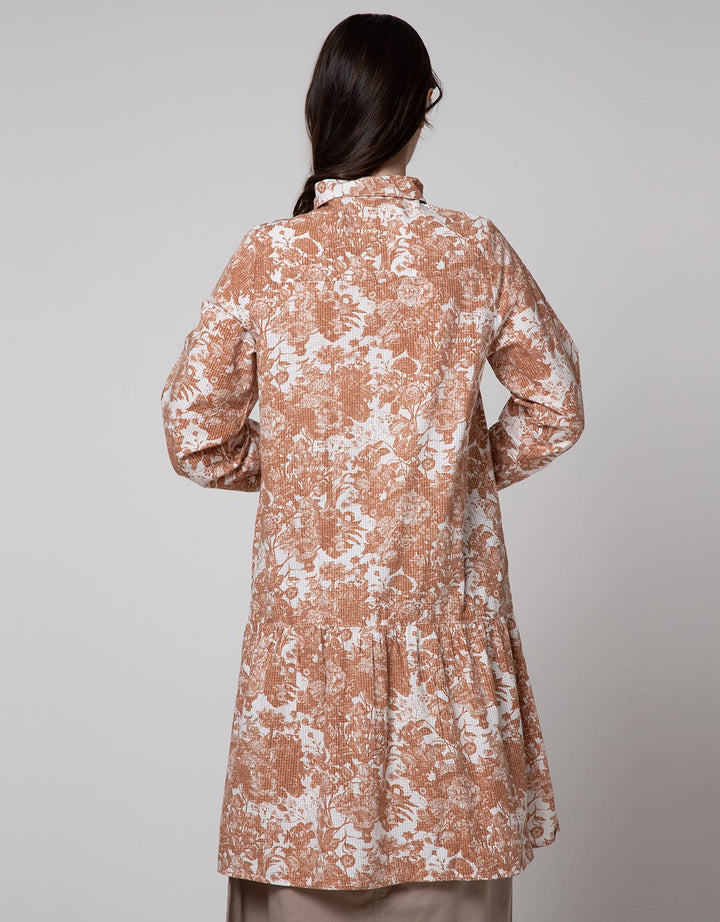 Triset Ladies Full Motif Midi Dress