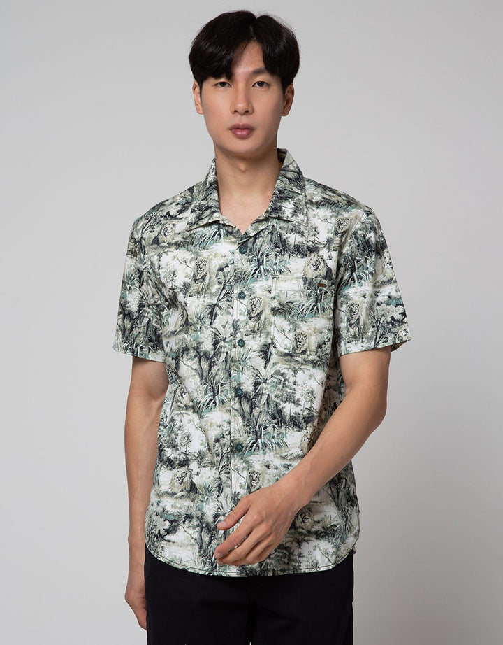 Watchout Casual Fully Leaf Men's Shirt