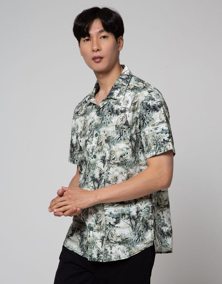 Watchout Casual Fully Leaf Men's Shirt