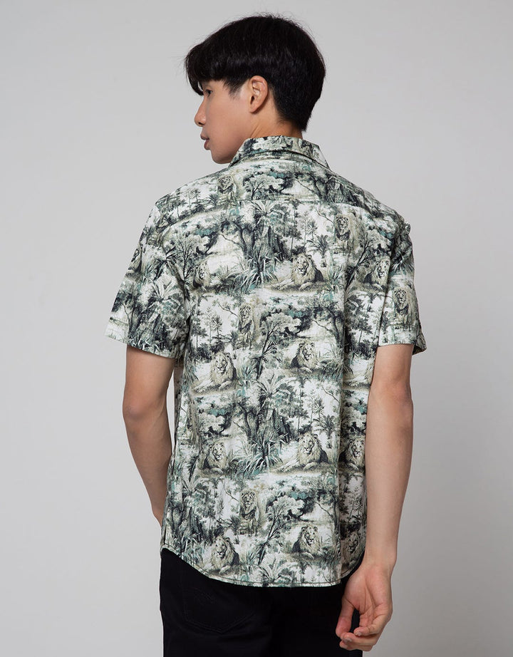 Watchout Casual Fully Leaf Men's Shirt