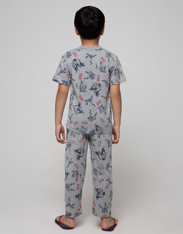 Marvel Set Short Sleeve Long Pants Print Marvel Comics 