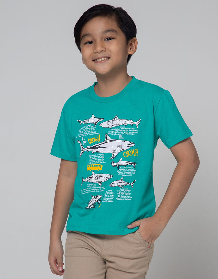 Little M Short Sleeve Shark T-Shirt