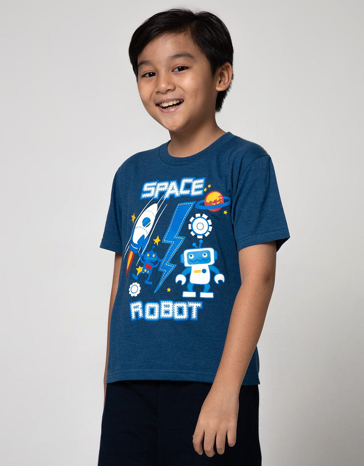 Little M Short Sleeve T-Shirt Space Robot